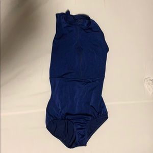 Girls dark blue dance leotard